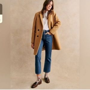 Sezane Johnson coat tan size 38